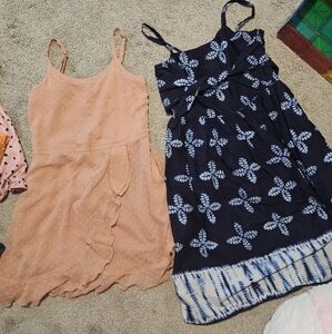 Two Dresses BLUE is GAP KIDS. Other Is Abercrombie Kids